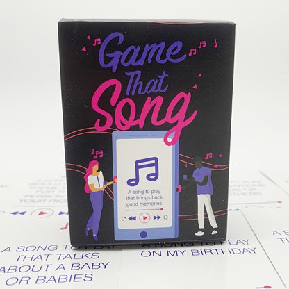 Music Memory Party Card Game - Fun Song Guessing Game for Teens and Adults, Paper Cards, for Ages 14+ - Engaging Group Activity for Music Enthusiasts SS69