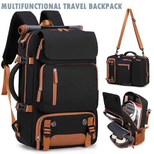 [Large Multifunctional] Large Multifunctional Backpack | Convertible, Laptop & Shoe Compartment, Zipper Closure, Adjustable Strap, Lining, Royal