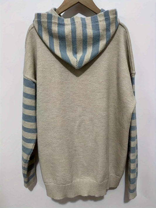 [Cute Sweater] Cute Dachshund Dog Plus Size Women's Casual Round Neck Long Sleeve Sweater | 3D Digital Print, Navy Blue, Cozy Fall Winter Top, Dog Sweater, Winter Comfort Clothing, Texture