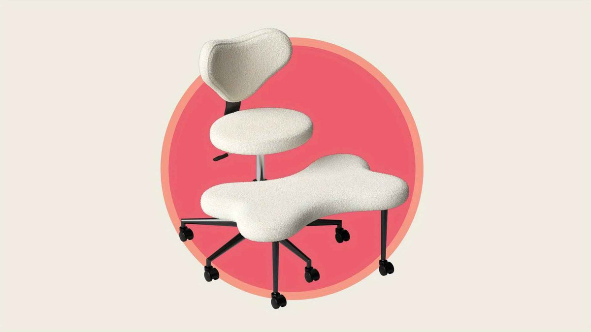 Ergonomic Cross Legged Office Chair | 360° Swivel, Adjustable Height, Lumbar Support, Velvet and PU Leather Black, Stainless Steel Frame, Memory Foam, Perfect Christmas Gift for Fidgety Sitters and Yoga Lover.