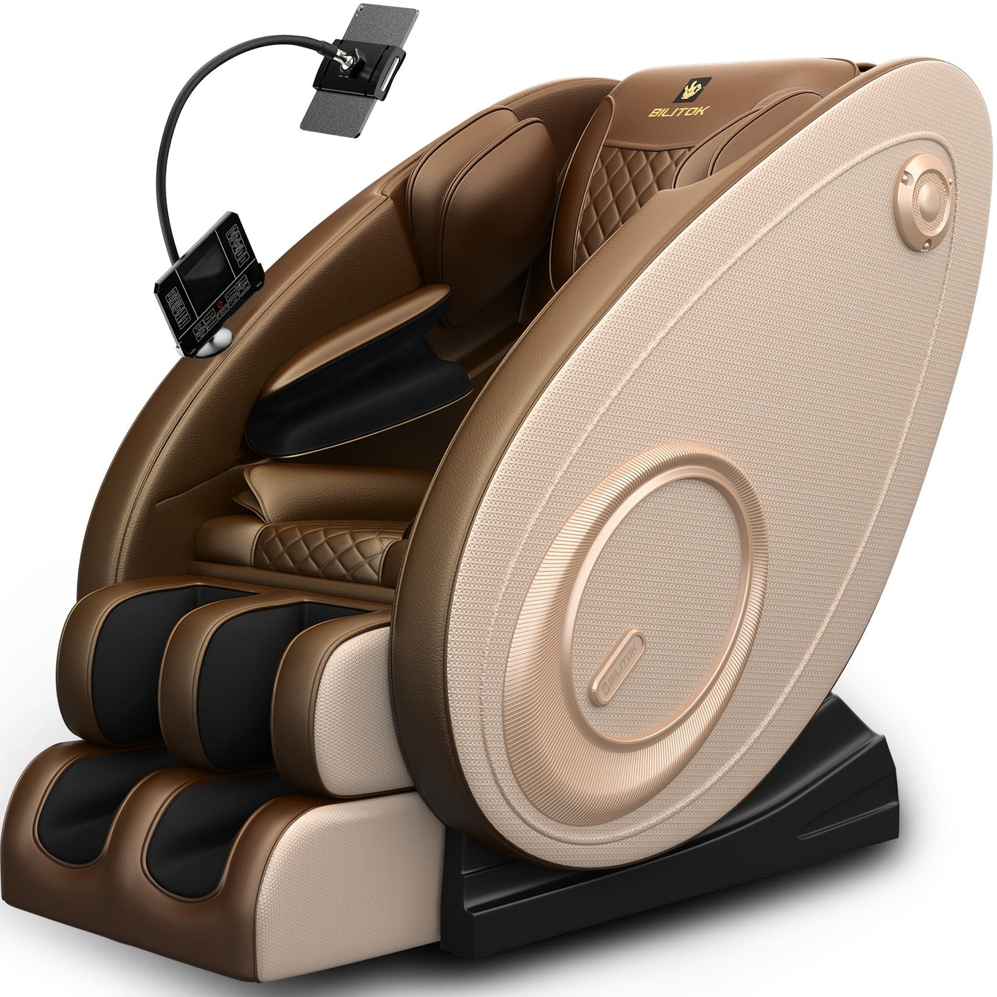 Massage Chair Recliner, Massage Chair Zero Gravity Full Body With Heating, Airbags, Foot Roller, Touch Screen, Ideal For My Older Placed, Easy To Use At Home And In The Office SS69 656.69 Golden