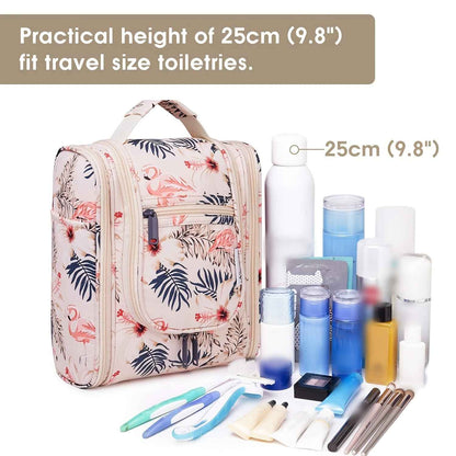 Travel Bag for Toiletries Cosmetic Bags for Women Hanging Toiletry Bag Multi-compartment Makeup Bag Organizer Bag for Essentials Accessories Makeup Bag for Cruise Essential Items Christmas Gift