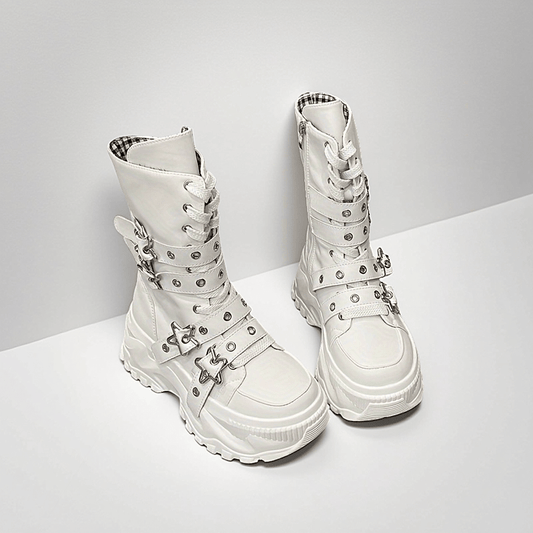 [Thick soled high top] Thick soled high top casual shoes | Ladies' fashion design | Various styles