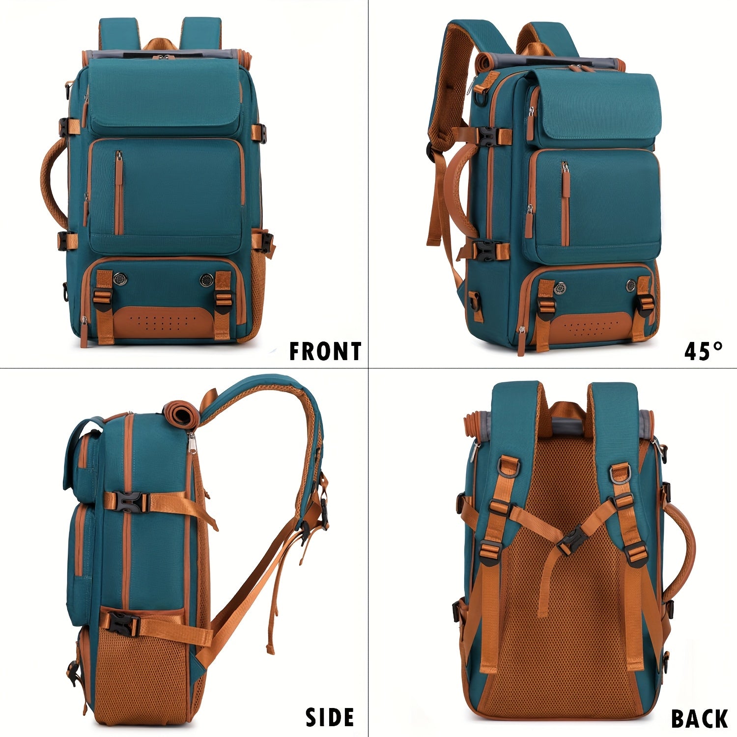 Large Capacity 16-Inch Laptop Backpack - Lightweight Oxford Travel Bag