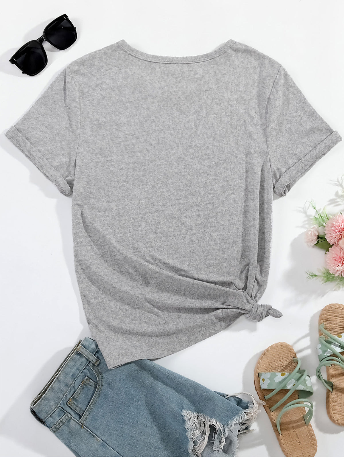 T-Shirt in 3 Colors - 180G [Popular Trendy Print] K-Pop Hand Symbol Kpop Ramen Bubble Tea Boba, Featuring a Printed Design on a Women'S Loose Round Neck Sweatshirt Hoodie, Long Sleeve T-Shirt Suitable for Casual Wear for Wome SS69