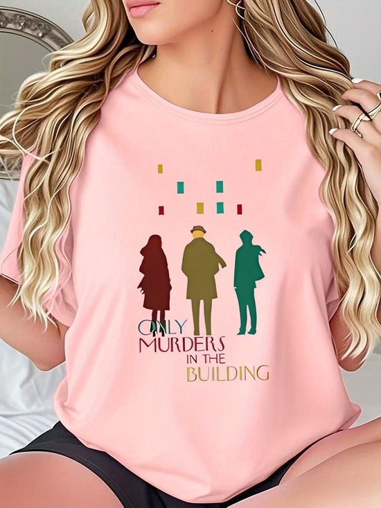 Women's Crime Drama Graphic Tee - 