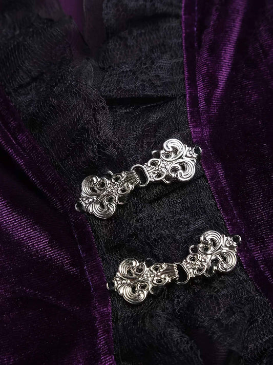 Plus Size, Women's Plus Size Gothic Lace Dress Suitable for Weddings & Formal Events - Elegant Fitted Bodice & Full Dress, Machine Washable, Spring/Fall Wedding Guest Dress or Prom Dress