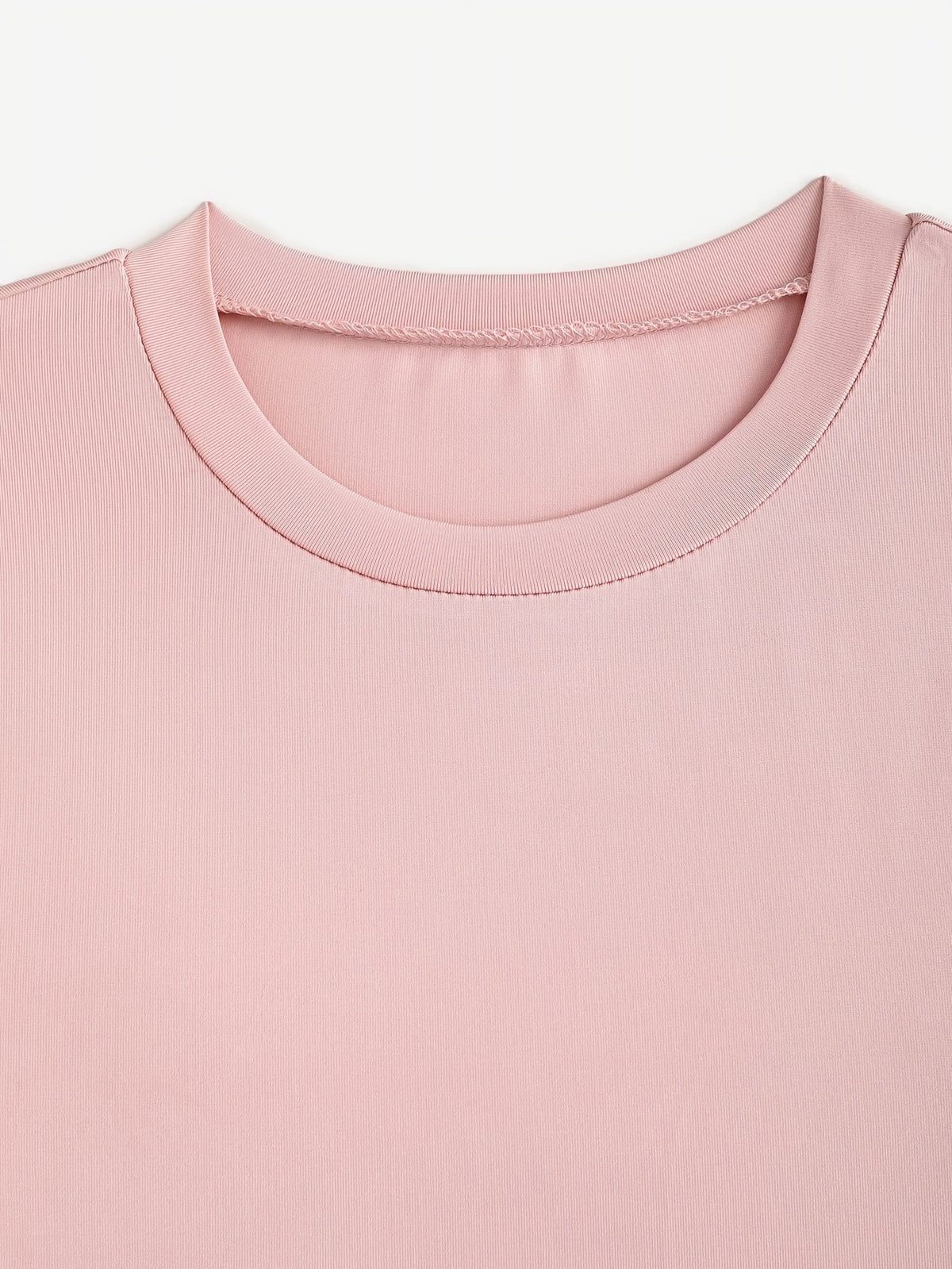 [Pink Floral Dress] Polyester Women's Pink Floral A-Line Dress - Long Sleeves, Round Neck, Machine Washable, Belt Detail, Perfect for Spring/Summer SS69