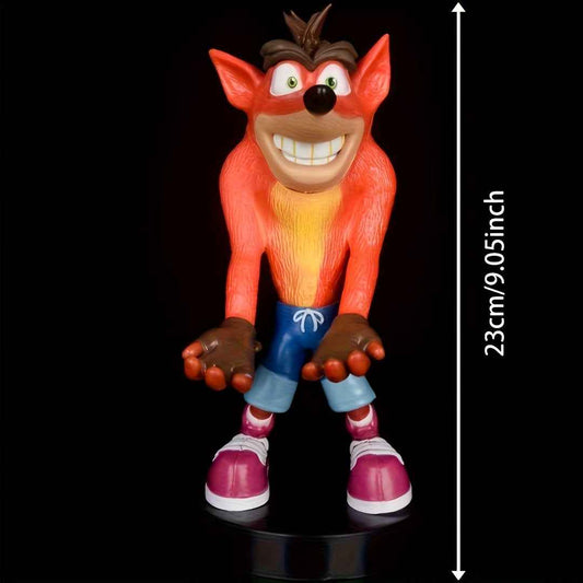 A Model of a Character Dressed in Blue Shorts And Red Footwear. It Displays Its Teeth And Appears Very Animated. This PVC Figurine Has a Distinctive Design, Making It a Fantastic Collectible for Enthusiasts And an Ideal Addit