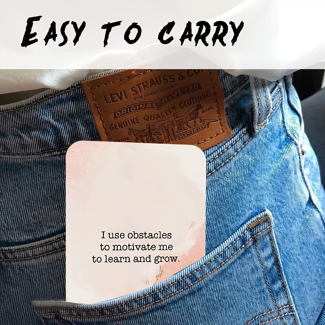 Badass Affirmations Cards, Daily Motivational & Inspirational Paper Cards for Women, Empowering Birthday Gifts, Humorous Small Size, Self-Confidence Boosters SS69