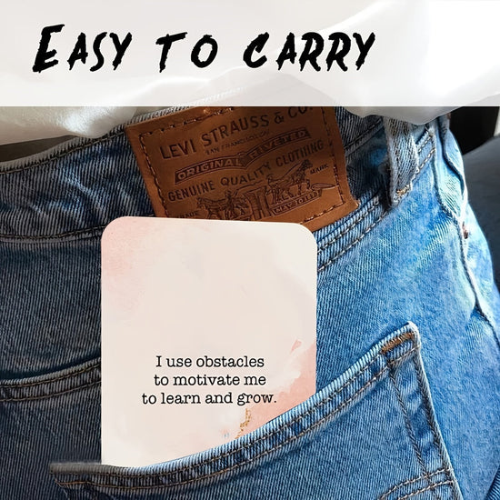 Badass Affirmations Cards, Daily Motivational & Inspirational Paper Cards for Women, Empowering Birthday Gifts, Humorous Small Size, Self-Confidence Boosters SS69