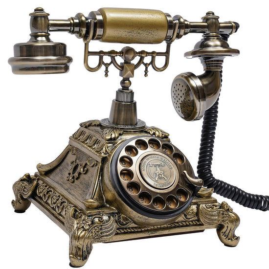 [European Style Rotary Phone] European Style Old Fashioned Rotary Dial Phone - Antique Telephone Desk Phone SS69