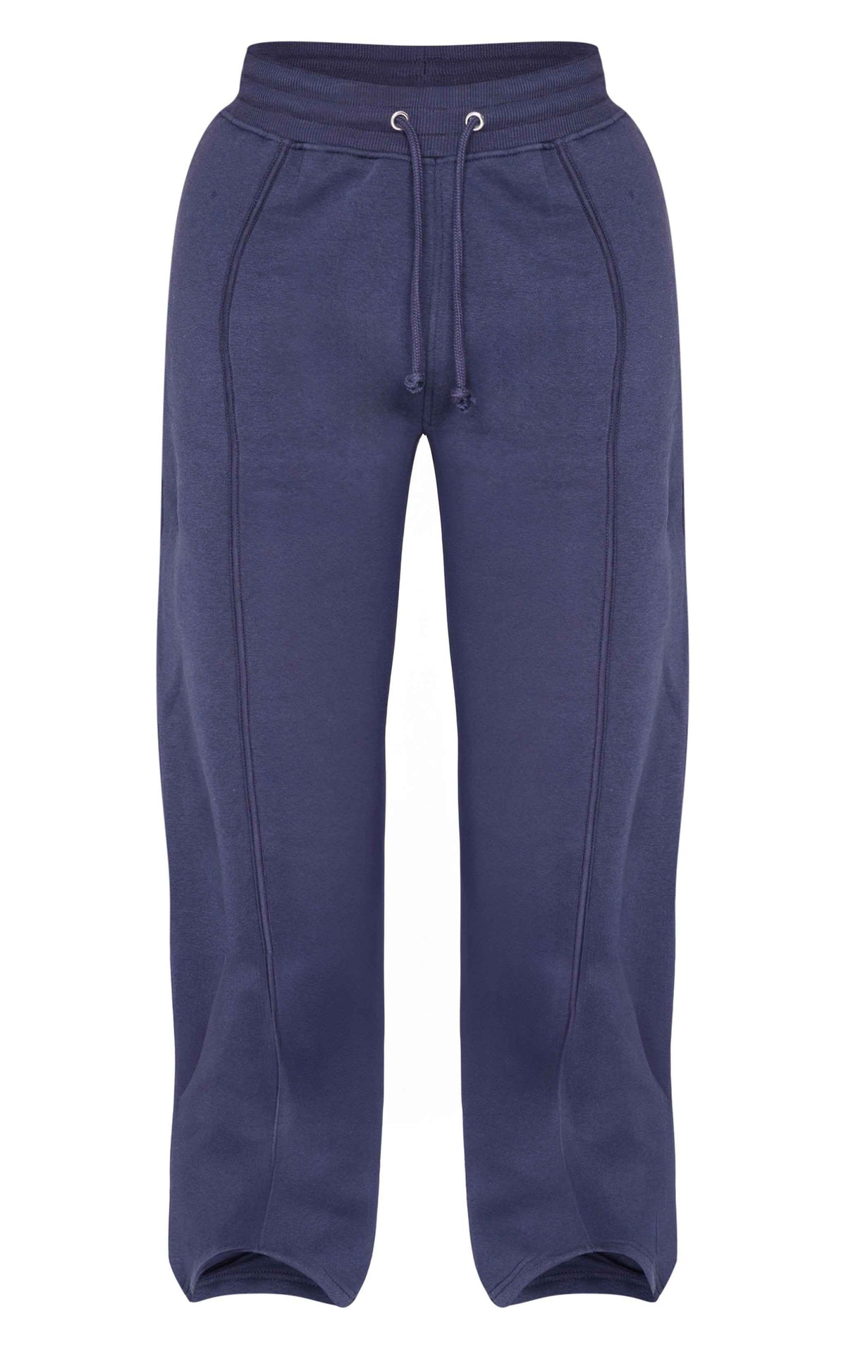 Shape Grey Marl Binded High Waist Wide Leg Joggers