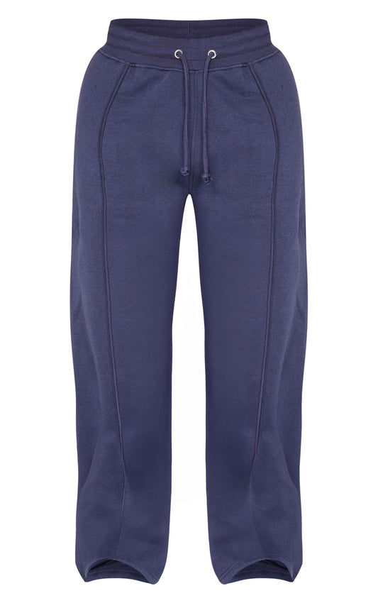 Shape Grey Marl Binded High Waist Wide Leg Joggers