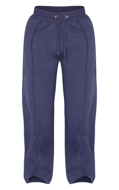 Shape Grey Marl Binded High Waist Wide Leg Joggers