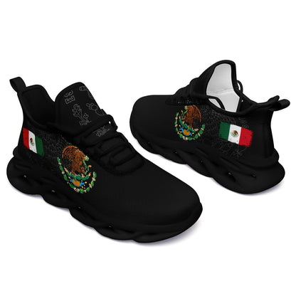 Women'S Mexico Flag Low Top Sneakers - Breathable Fabric with EVA Sole, Slip-On Casual Running Shoes, Fashionable Daily Wear Shoes for Casual Attire, Casual Sneakers | Stylish Low Top Sneakers | Comfortable Fabric Shoes SS69