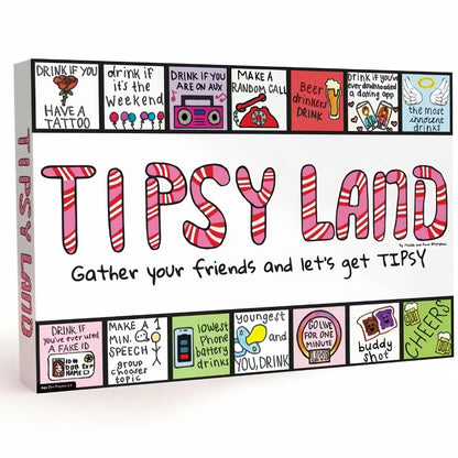 1pc Tispy Land Adult Party Game - 18+ Plastic Board Game for Singles, Girls' Nights & Holiday Celebrations (Christmas, Thanksgiving) - Fun Drinking Challenges & Interactive Activities SS69