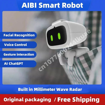 AI Pocket Pet AIBI Smart Robot Bluetooth Wifi Connect Voice Conversation GPT Rotating Camera Portable Small intelligent Robots - SS69