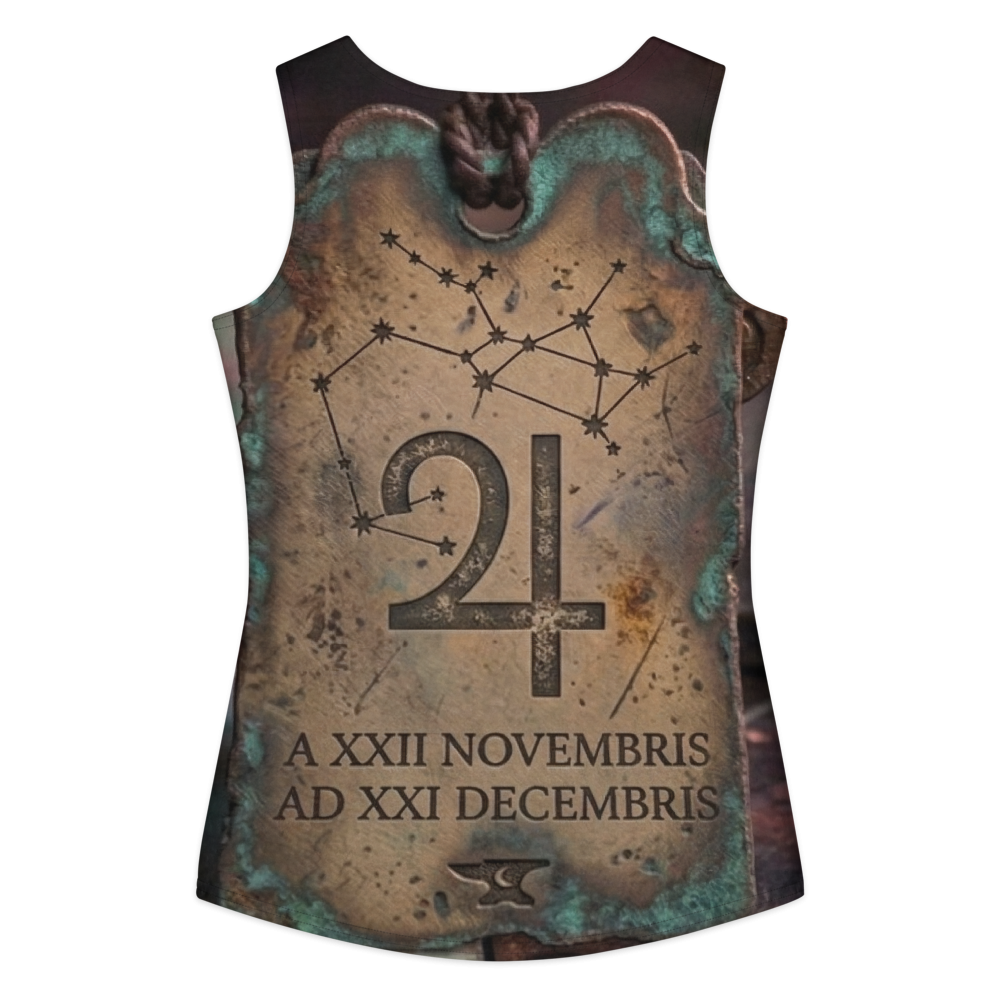 Sagittarius "Alchemical Archer" Cotton Crop Top