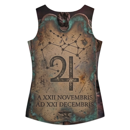 Sagittarius "Alchemical Archer" Cotton Crop Top