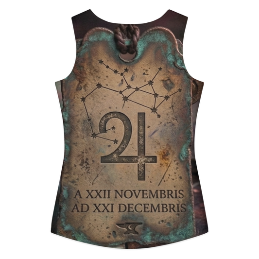 Sagittarius "Alchemical Archer" Cotton Crop Top