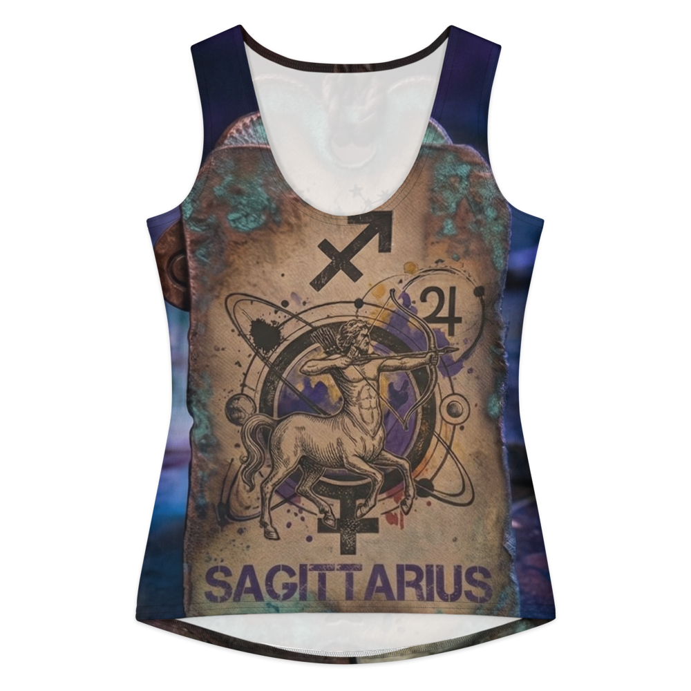 Sagittarius "Alchemical Archer" Cotton Crop Top