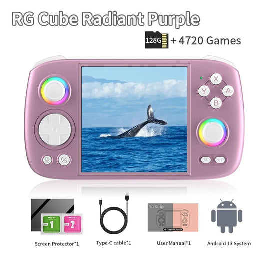 ANBERNIC RG Cube Handheld Game Console 3.95'' IPS Multi - touch Screen T820 Android 13 RGB Joystick 5200mAh Video Gaming Consoles - SS69
