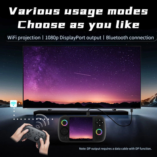 ANBERNIC RG Cube Handheld Game Console 3.95'' IPS Multi - touch Screen T820 Android 13 RGB Joystick 5200mAh Video Gaming Consoles - SS69