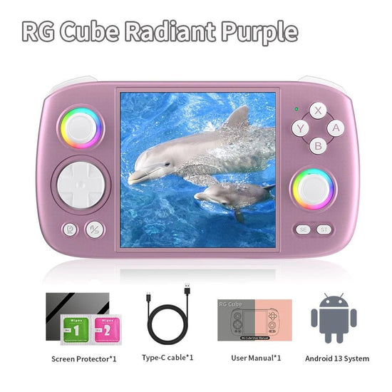 ANBERNIC RG Cube Handheld Game Console 3.95'' IPS Multi - touch Screen T820 Android 13 RGB Joystick 5200mAh Video Gaming Consoles - SS69