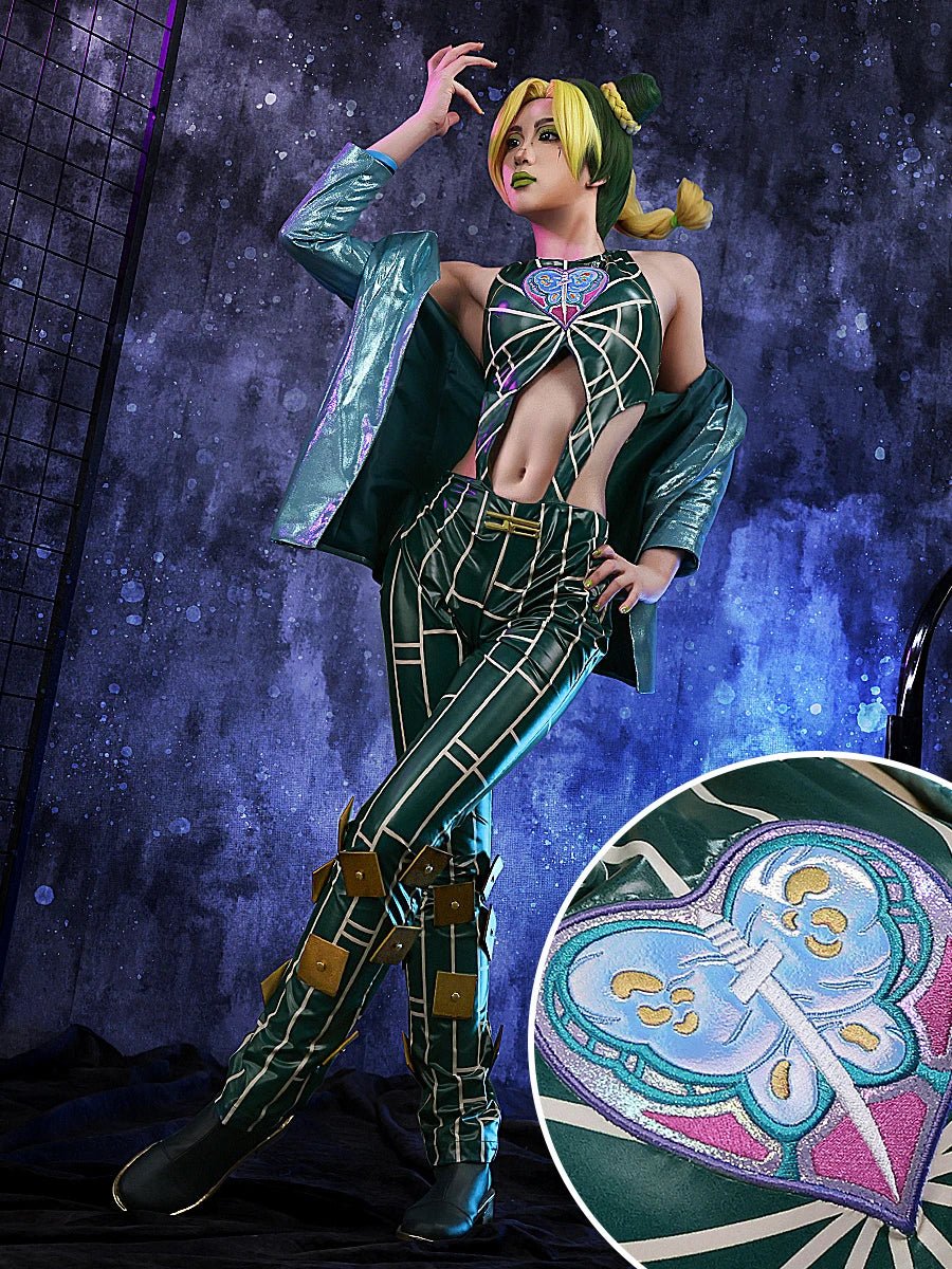 Anime JoJo's Bizarre Adventure Stone Ocean Cujoh Jolyne Cosplay Costume Jolyne Kujo Cosplay Halloween Party Uniforms Custom Made - SS69