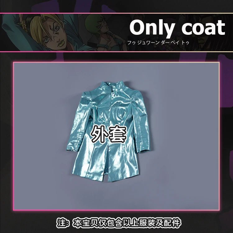Anime JoJo's Bizarre Adventure Stone Ocean Cujoh Jolyne Cosplay Costume Jolyne Kujo Cosplay Halloween Party Uniforms Custom Made - SS69