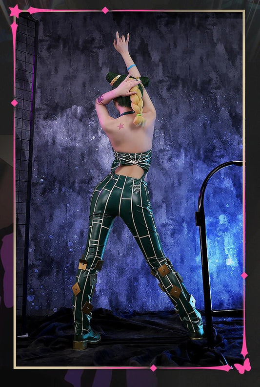 Anime JoJo's Bizarre Adventure Stone Ocean Cujoh Jolyne Cosplay Costume Jolyne Kujo Cosplay Halloween Party Uniforms Custom Made - SS69