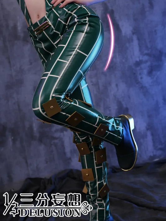 Anime JoJo's Bizarre Adventure Stone Ocean Cujoh Jolyne Cosplay Costume Jolyne Kujo Cosplay Halloween Party Uniforms Custom Made - SS69