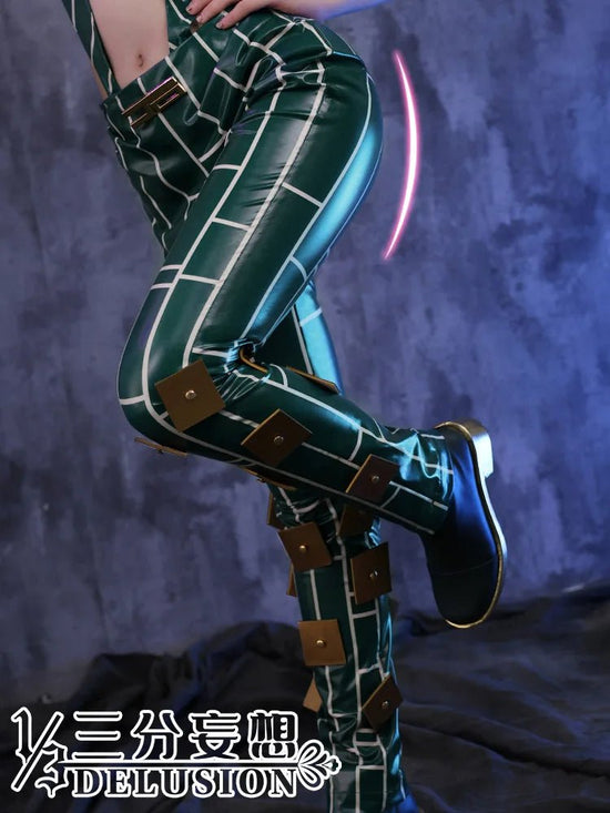 Anime JoJo's Bizarre Adventure Stone Ocean Cujoh Jolyne Cosplay Costume Jolyne Kujo Cosplay Halloween Party Uniforms Custom Made - SS69