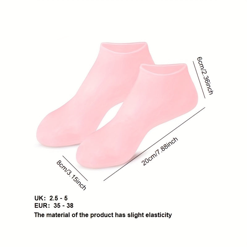 [A Pair Silicone Socks] Silicone Moisturizing Socks | A Pair for Dry, Cracked Heels And Rough Skin, Suitable for Both Men And Women | Great Gift for Mother's Day, Christmas, Or Ramadan SS69