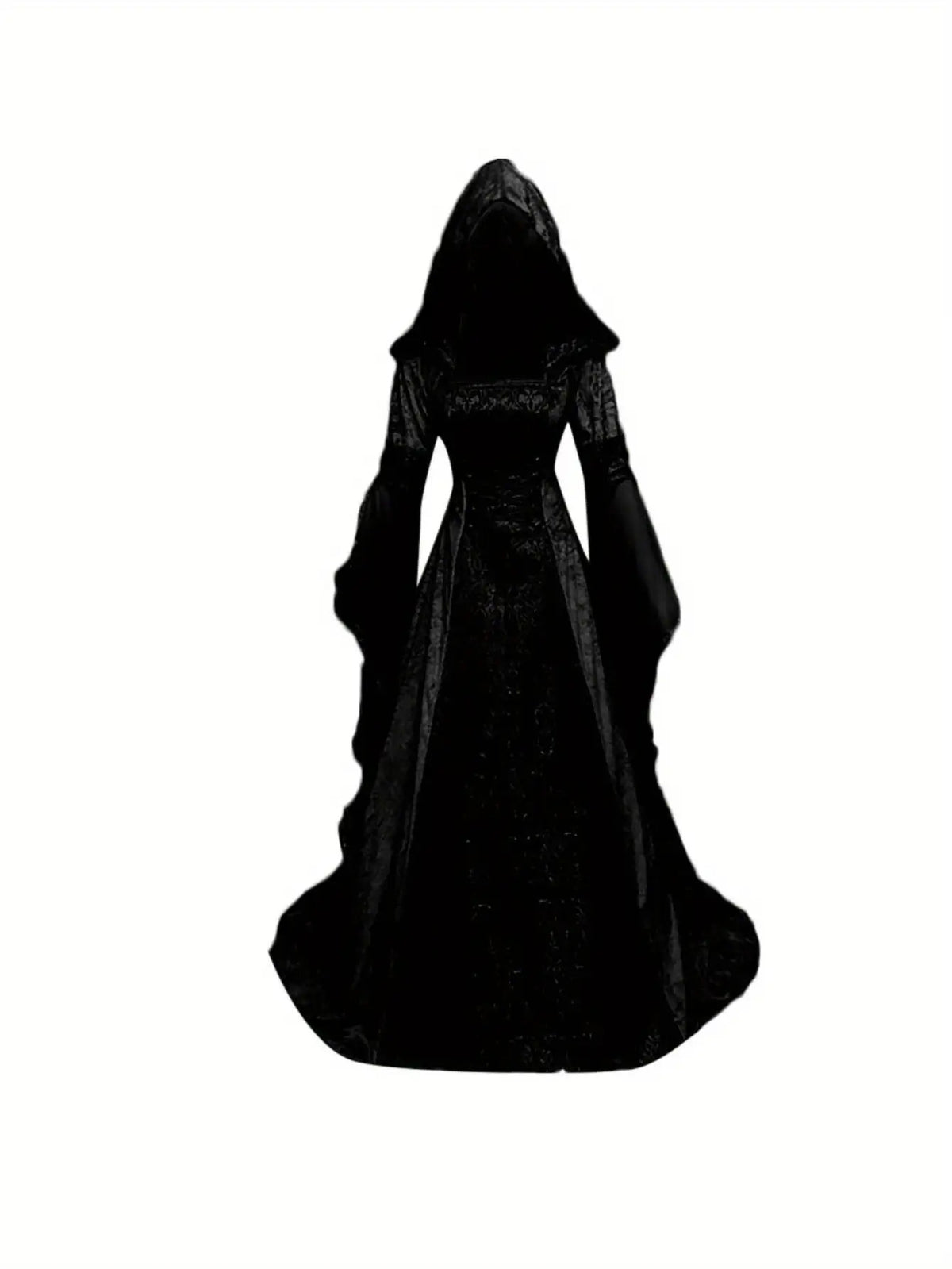 Women's Medieval Renaissance A-Line Wedding Dress with Hood