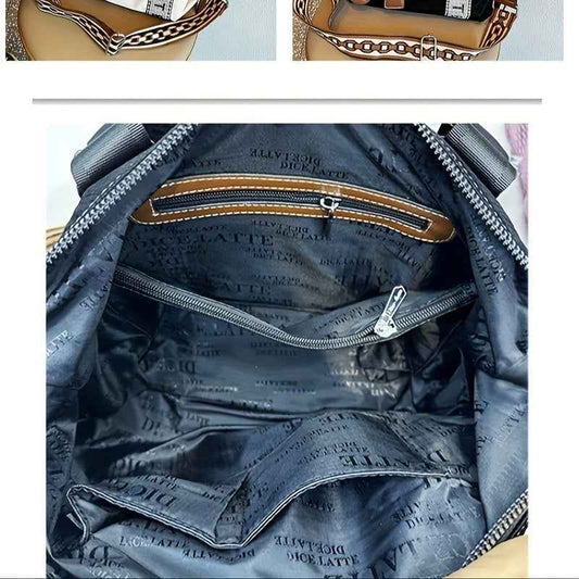 Ladies' Tote Bag, a Spacious Handbag for Travel, Can Be Carried on The Shoulder Or Crossbody.