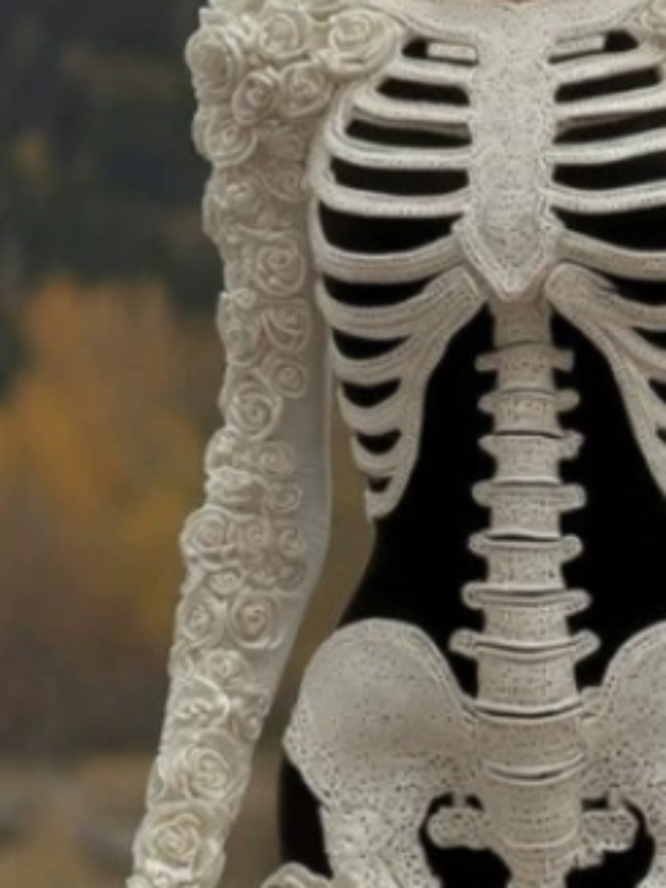 Women's Gothic 3D Skull Sweater - Retro Winter Warm Crewneck Sweater with Skull & Bone Pattern, Long Sleeve Hand Washable Fall Winter Sweater for Halloween Costume or Casual Outfit (Cozy Knitwear) SS69