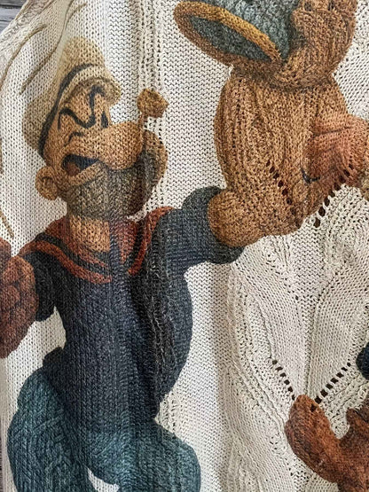 2D Printed Women's Fashion Off-Shoulder Trendy Anime Character Pattern Vest Style