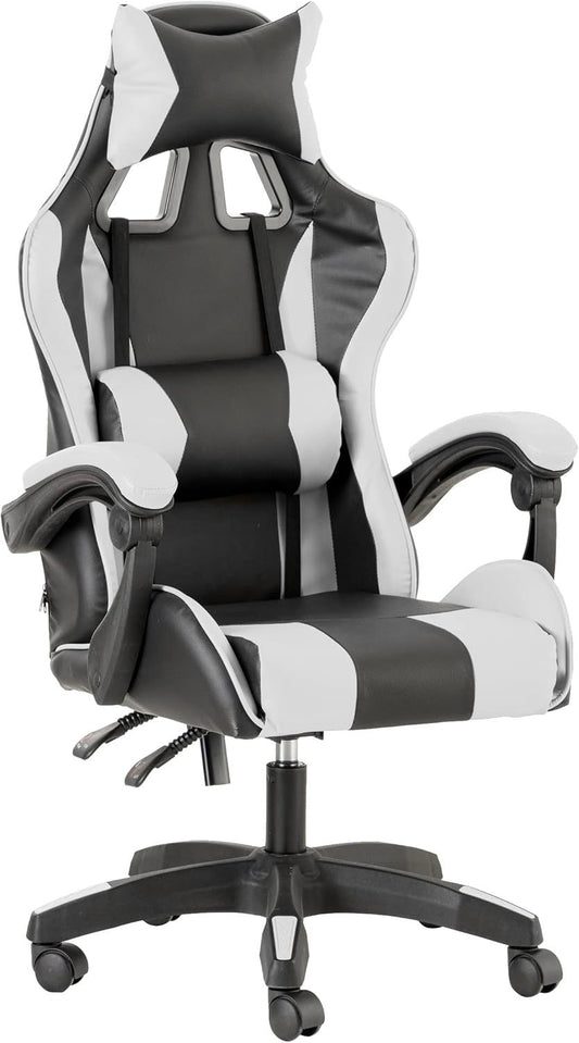 Baroni Home Gaming Chair, Ergonomic Office Chair with Adjustable Backrest, Headrest And Lumbar Support SS69