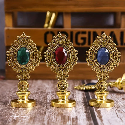 Antique Vintage Quill Pen and Ink Set - Gem Feather Pen Set with Glass Dip Pen, Wooden Dip Pen, Fire Lacquer Wax Beads, Spoon, Seal Stamp, Candle, Pen Base, Cup - Unique Gift for Writers, Artists & History Enthusiasts - Perfe SS69