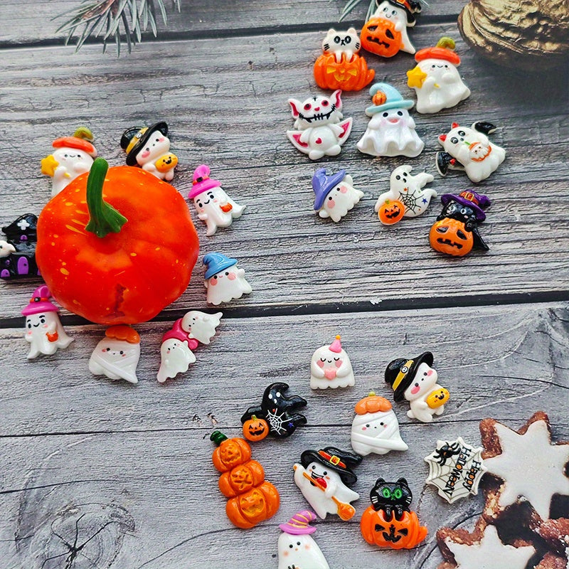 40pcs Halloween Cards with Pocket Hug - Cute Ghosts, Bats, Pumpkins - Spooky Cute Party Decorations, Birthday & Wedding Greeting Cards - Includes Hug Pocket for Easy Storage - Perfect for Halloween Party Favors, Gifts for Fam SS69