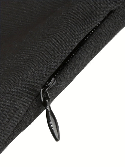 Vintage-Inspired Plaid Cocktail Dress - Fitted, Asymmetrical Neckline, Single Shoulder Strap Polyester Knit Fabric Dress for All-Season Wear SS69