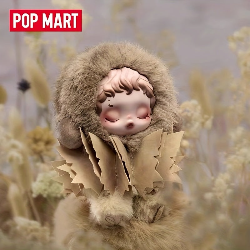 POP MART SKULLPANDA Plush Doll Mystery Box, Cute Chibi Collectible with Expressive Eyes, Soft PVC Huggable Pendant, Random Style Surprise Gift for Birthdays Christmas & Family Fun, Multi-Color Options, Ideal for Adults