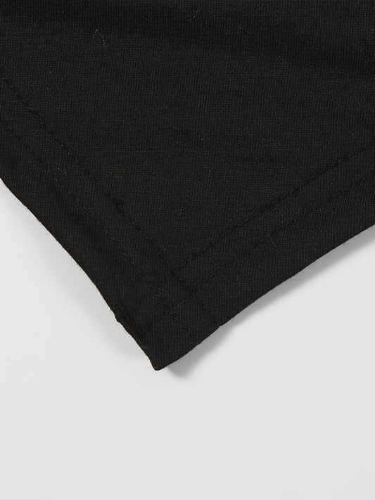 Women'S "98" Graphic Crop Top with Short Sleeves - Black, Casual Two-Piece Set with High-Waisted Jeans, Polyester Blend, Casual Attire|Graphic Crop Top|Knit Construction SS69