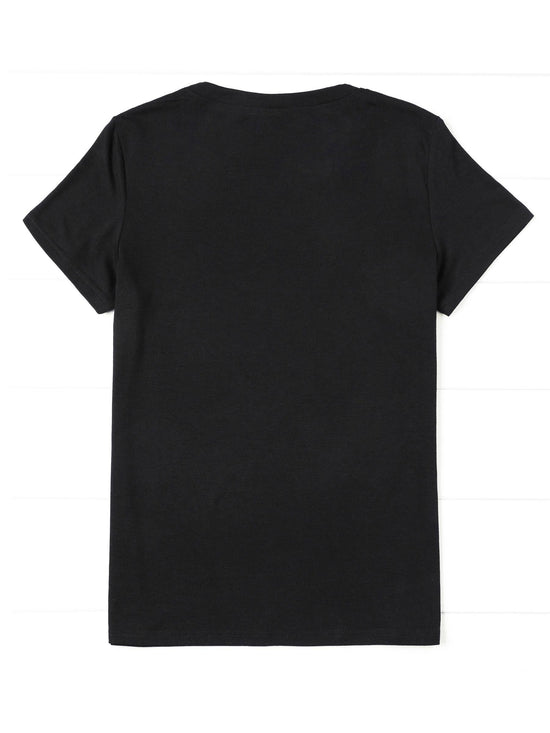 [Soft Graphic Tee] Soft Knit Women's Casual 