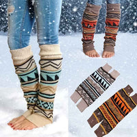 1 Pair Women'S Thermal Calf Socks - Winter Warmth with Multicolor Geometric Patterns (/Orange/Red/Teal/ - Soft Blend - Machine Washable, - Ideal For Skiing, Travel, Daily Wear - Cold Weather Essentials, Winter Socks, Colorblo