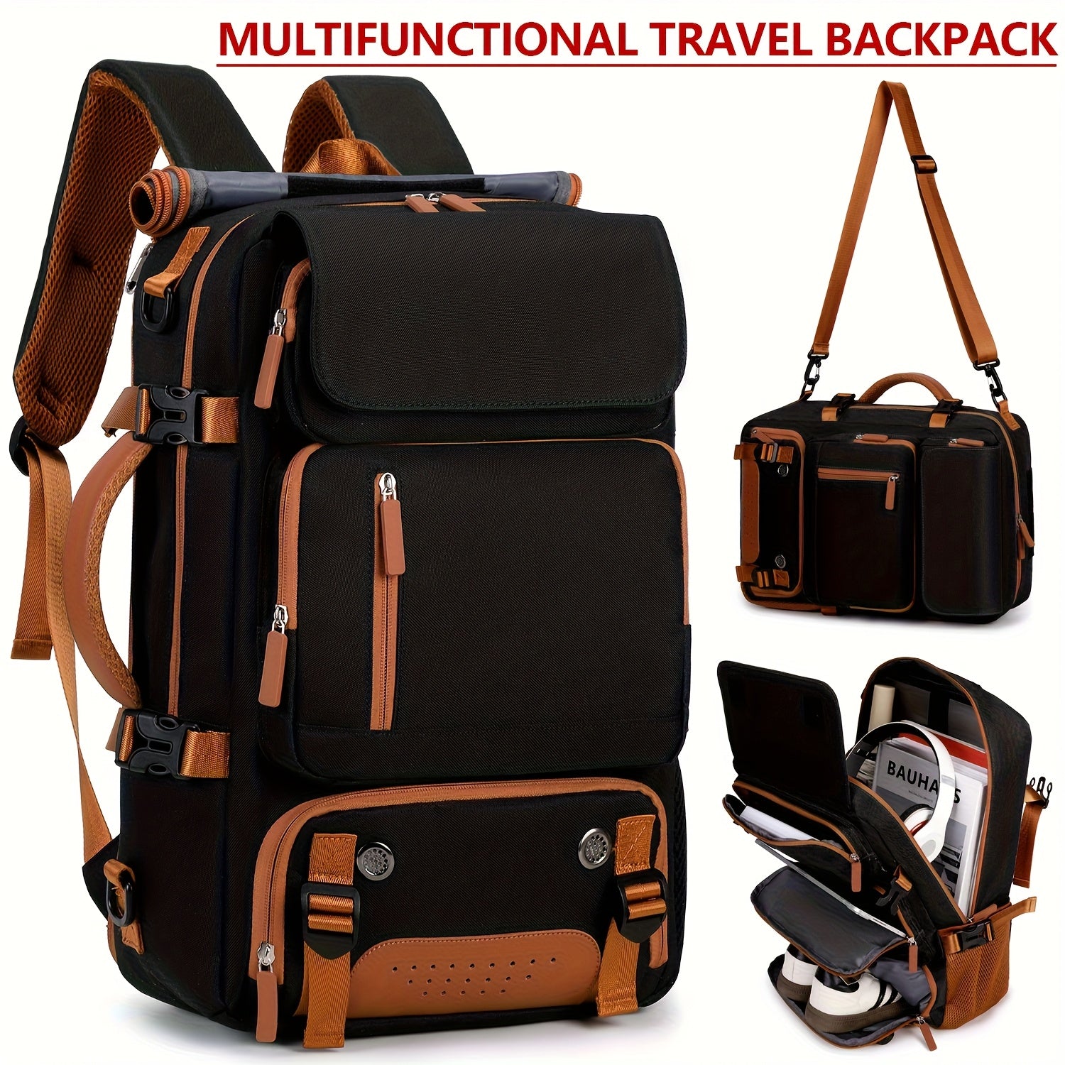 Large Capacity 16-Inch Laptop Backpack - Lightweight Oxford Travel Bag