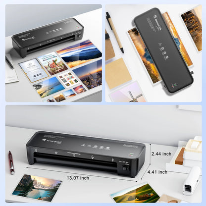 Bonsaii 9 - Inch Thermal Laminator with Never Jam Tech for Docs, Posters, Photos - Simple & Convenient for Home, Office, School - SS69