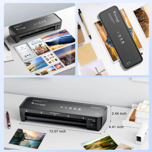 Bonsaii 9 - Inch Thermal Laminator with Never Jam Tech for Docs, Posters, Photos - Simple & Convenient for Home, Office, School - SS69
